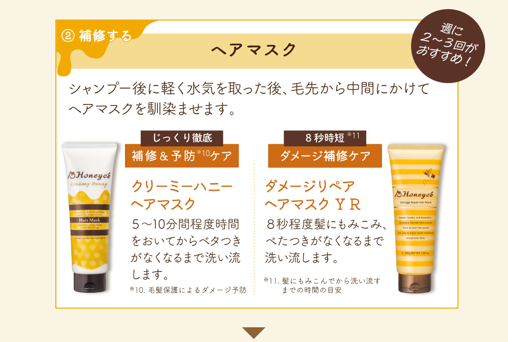 ハニーチェクリミーハニーヘアマスク