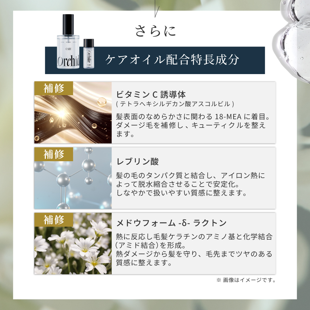 ケアオイル配合特長成分