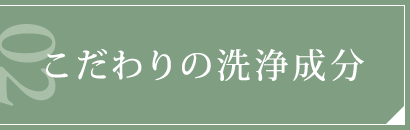 こだわりの洗浄成分
